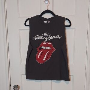 H&M Vintage Inspired Rolling Stones Muscle Oversized Tank Sz Small